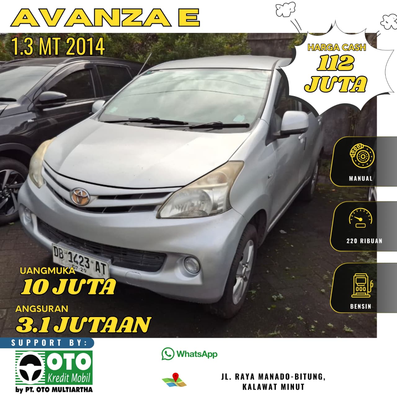 Avanza 1.3 E M/T 2014